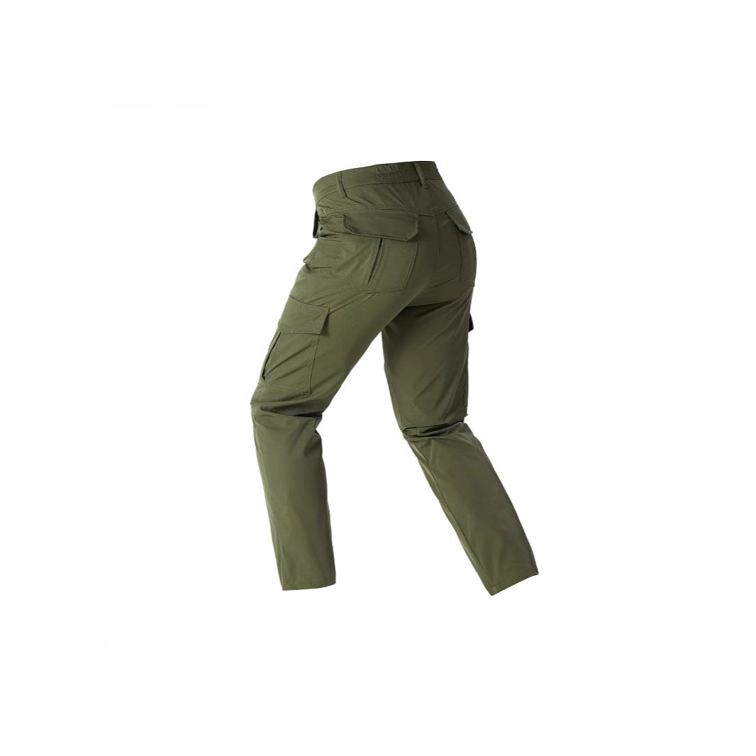 Herren Cargohosen mit vielseitigen Funktionstaschen und elastischem Bund Aliams