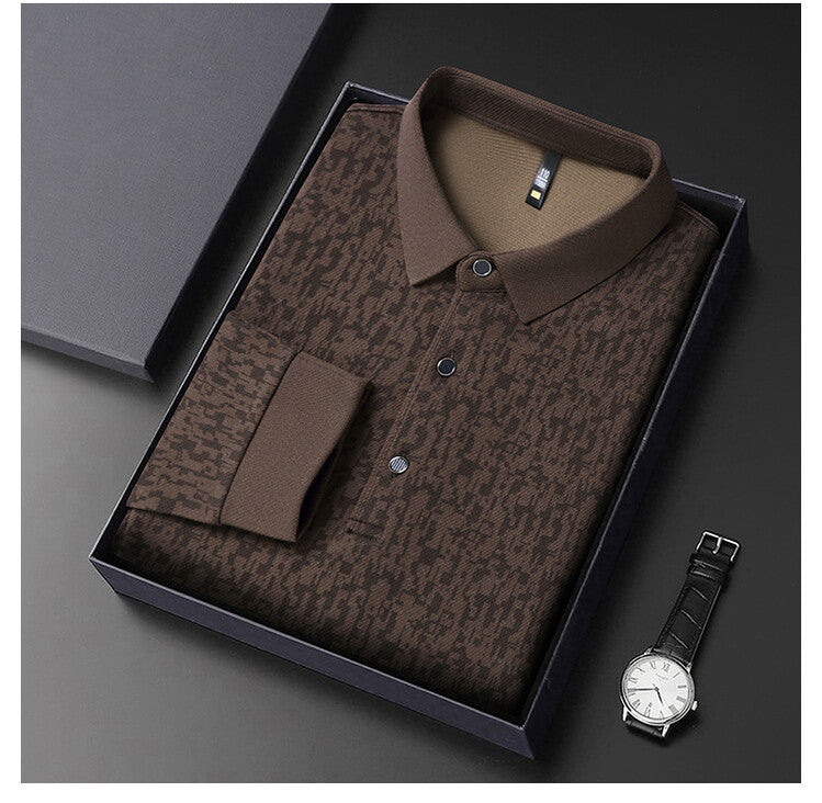 Herren elegantes Poloshirt mit strukturiertem Design Aliams