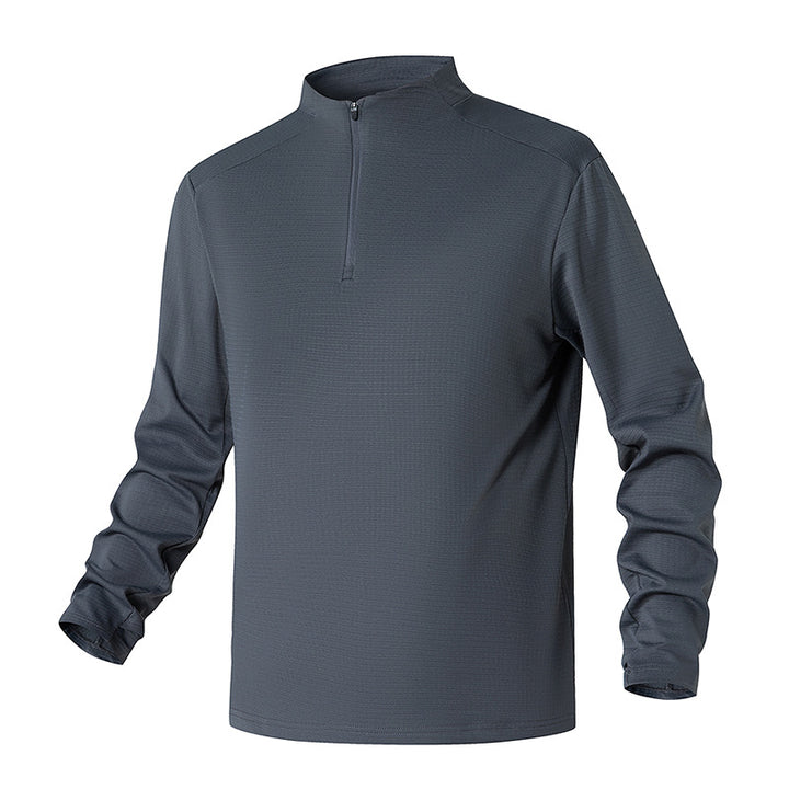 Herren Funktionsoberteil mit Stehkragen und halbem Reißverschluss Aliams
