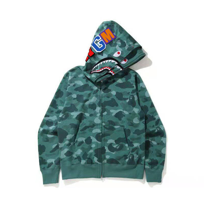 Herren Kapuzenjacke mit einzigartigem Camouflage-Design und einem auffälligen Reißverschluss Aliams