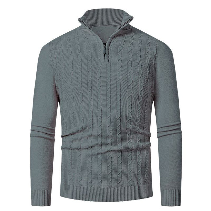 Herren hoher Kragen Strickpullover Aliams