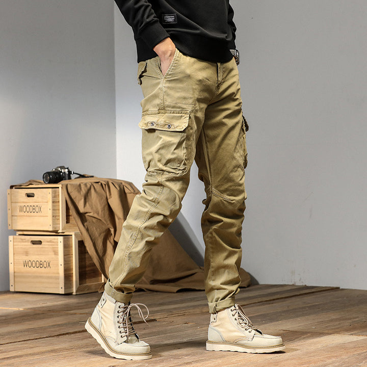 Herren Cargo-Hose mit vielseitigen Taschen und robustem Design Aliams