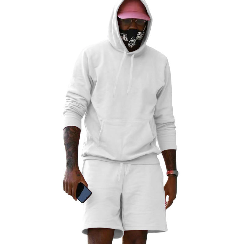 Herren Sportliches Hoodie- und Shorts-Set Aliams