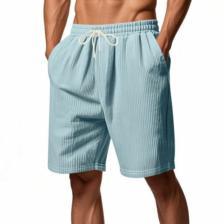 Herren Freizeit Shorts mit elastischem Bund und seitlichen Taschen Aliams