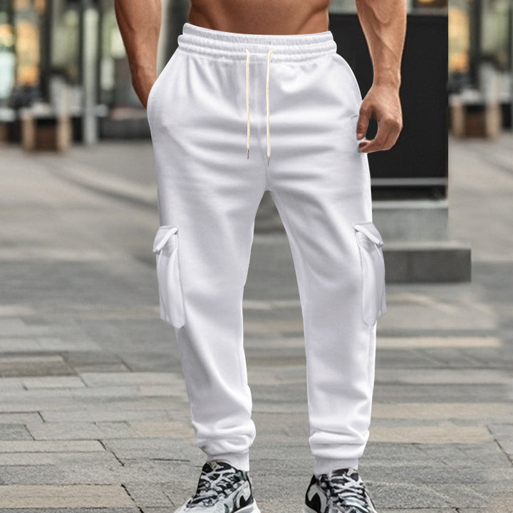 Herren Cargo-Jogginghose mit elastischem Bund und praktischen Taschen Aliams