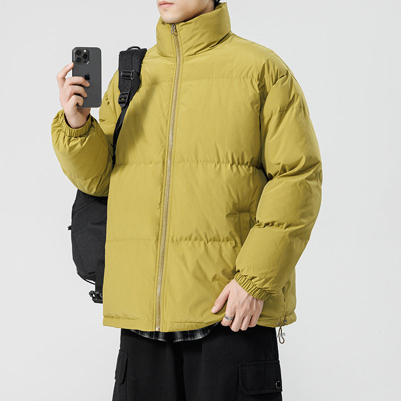 Herren gesteppte Funktionsjacke mit hohem Kragen und isolierendem Innenfutter Aliams