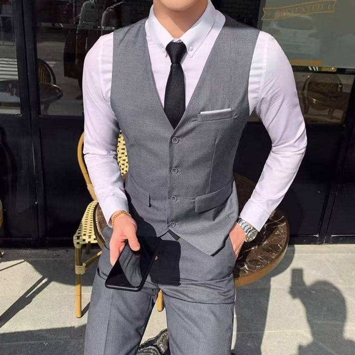 Herren eleganter Slim-Fit Anzug mit praktischen Taschen Aliams