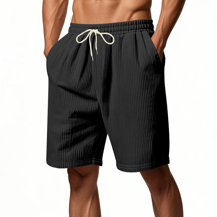 Herren Freizeit Shorts mit elastischem Bund und seitlichen Taschen Aliams