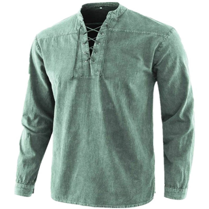 Herren Freizeithemd mit Spitzenverschluss Aliams