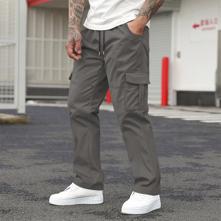 Herren Cargo-Hose mit praktischen Seitentaschen und elastischem Bund Aliams