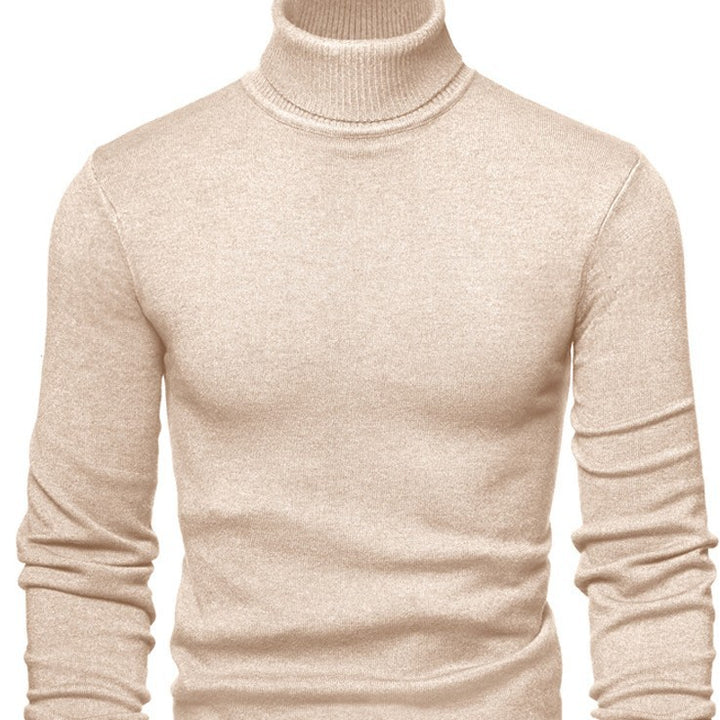Herren Zeitloser Rollkragenpullover aus weicher Wolle Aliams