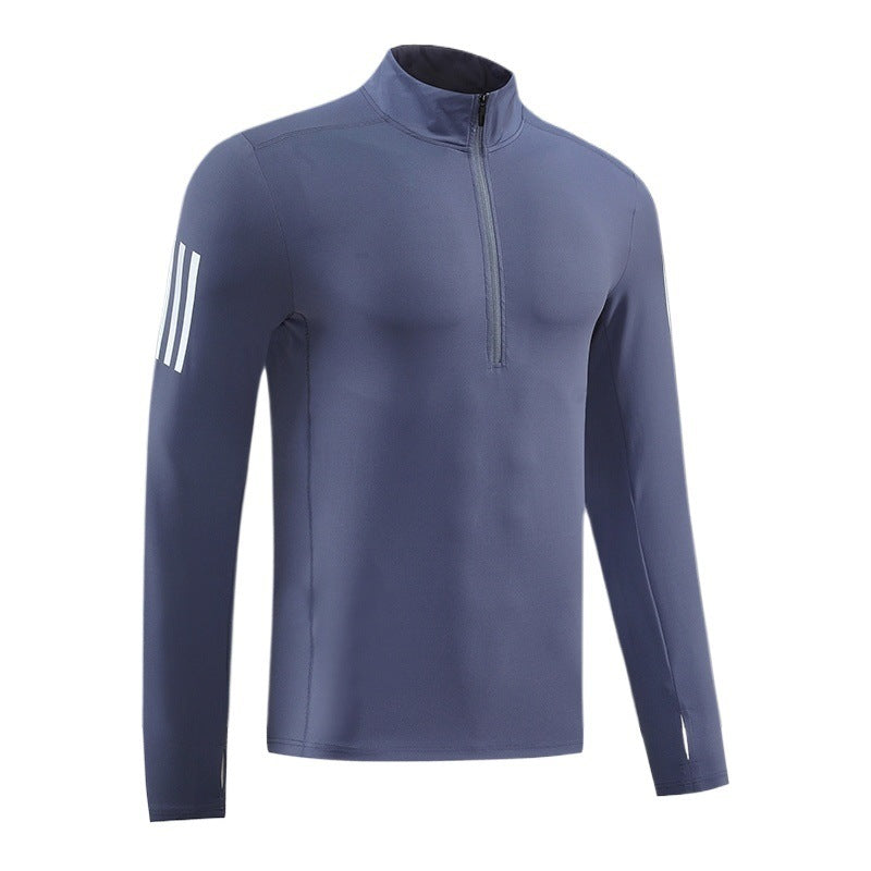 Herren Funktions-Thermo-Langarmshirt mit kurzem Reißverschluss Aliams