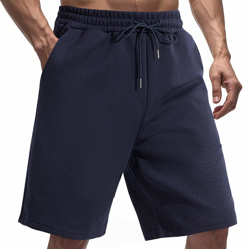 Herren sportive Shorts mit strukturiertem Design und elastischem Bund Aliams