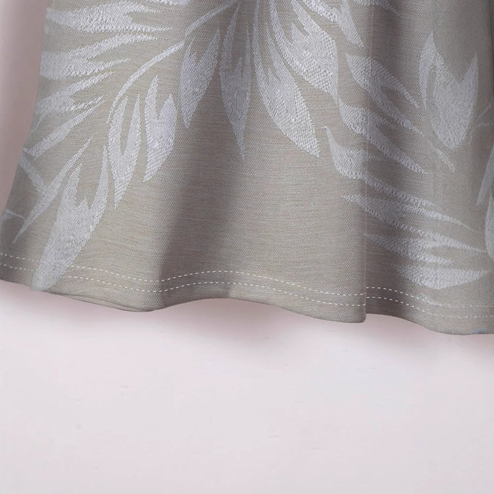 Herren Poloshirt mit tropischem Blattmuster und atmungsaktivem Stoff Aliams