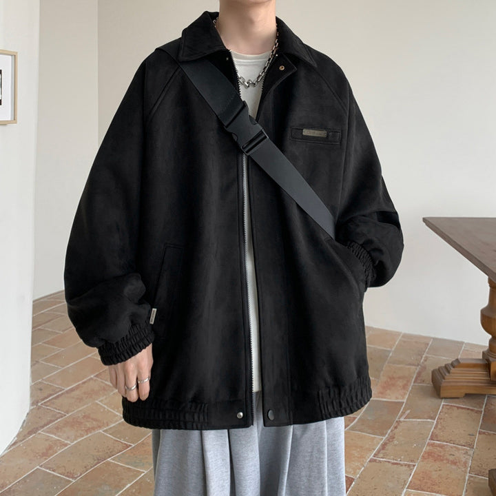 Herren Übergroße Steppjacke mit praktischen Taschen Aliams