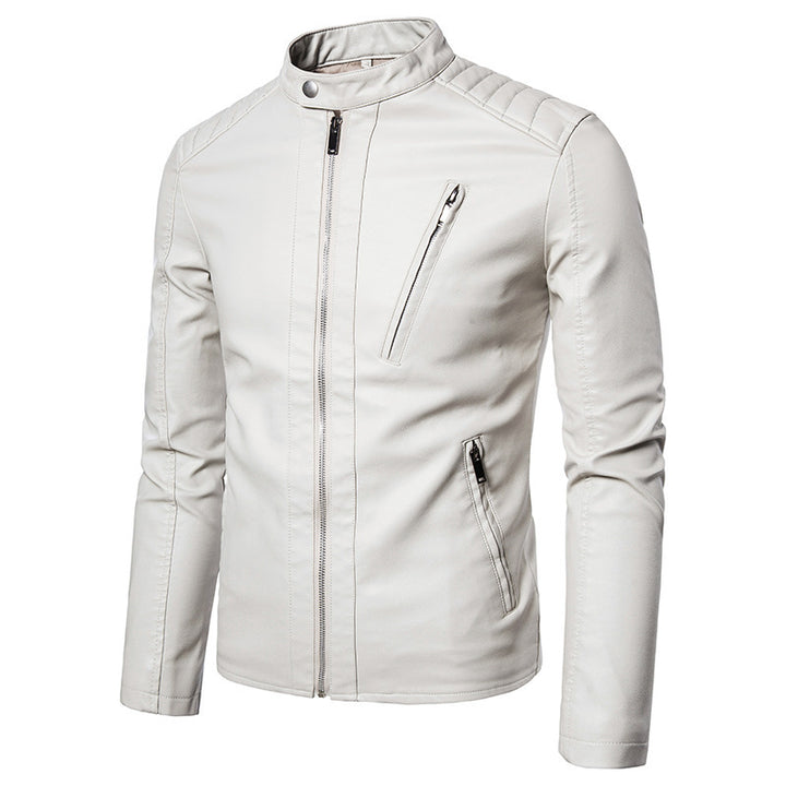 Herren stylische Bikerjacke mit modernen Nahtdetails Aliams