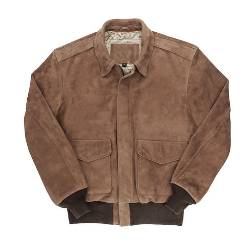 Herren Wildlederjacke mit hochwertiger Verarbeitung und praktischen Taschen Aliams