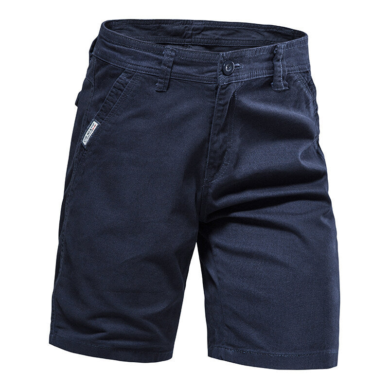 Herren elegante Baumwoll-Shorts mit praktischen Taschen Aliams
