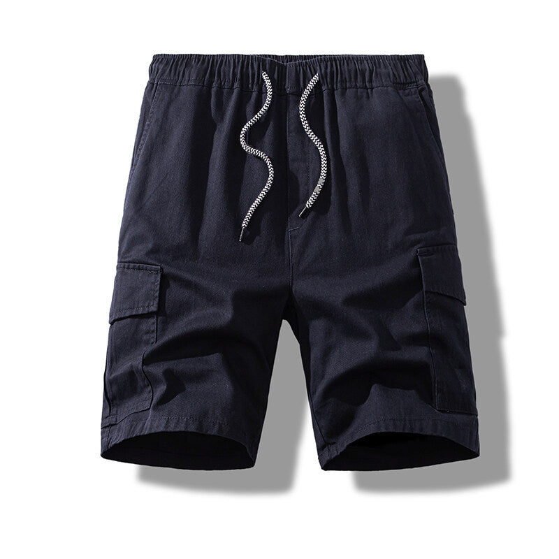 Herren Cargo-Shorts mit elastischem Bund und praktischen Seitentaschen Aliams
