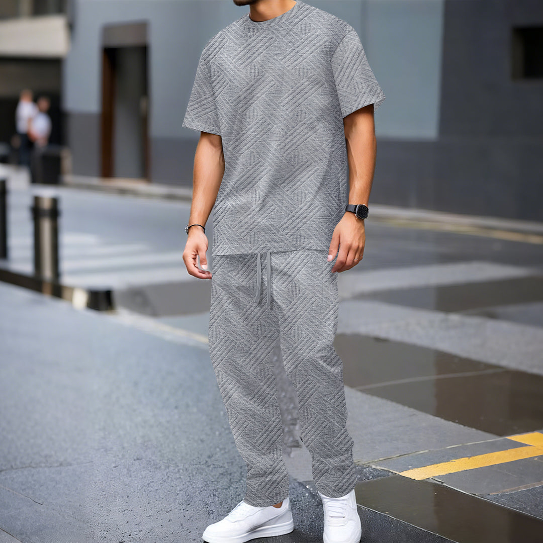 Herren Sportliches Set mit modernem geometrischem Design Aliams