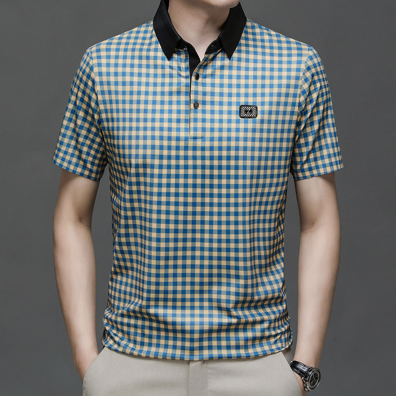 Herren Karomuster Poloshirt Aliams