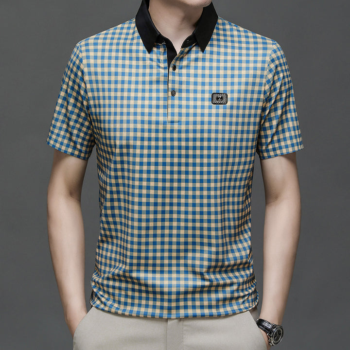 Herren Karomuster Poloshirt Aliams