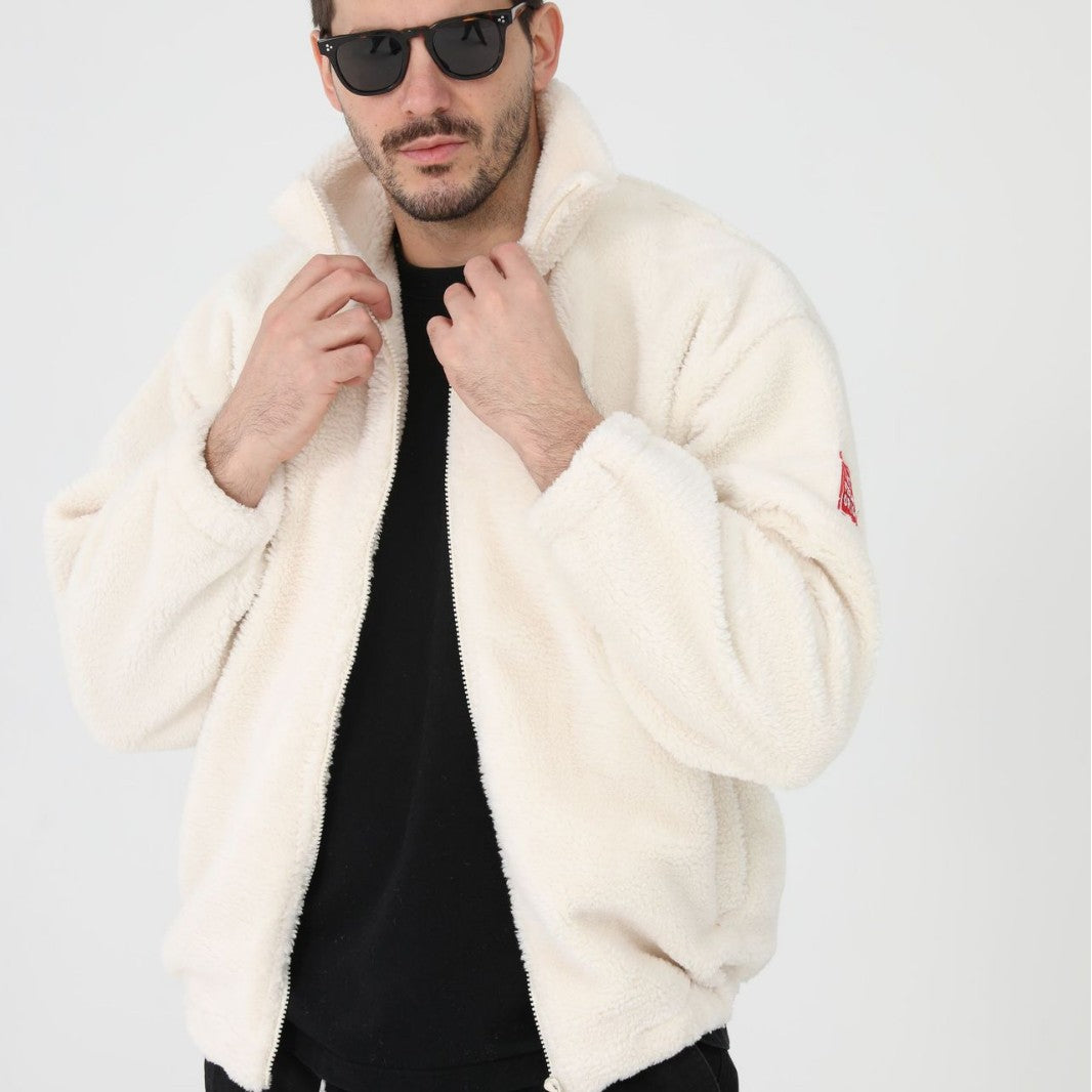 Herren Fleecejacke mit Stehkragen und praktischen Taschen Aliams