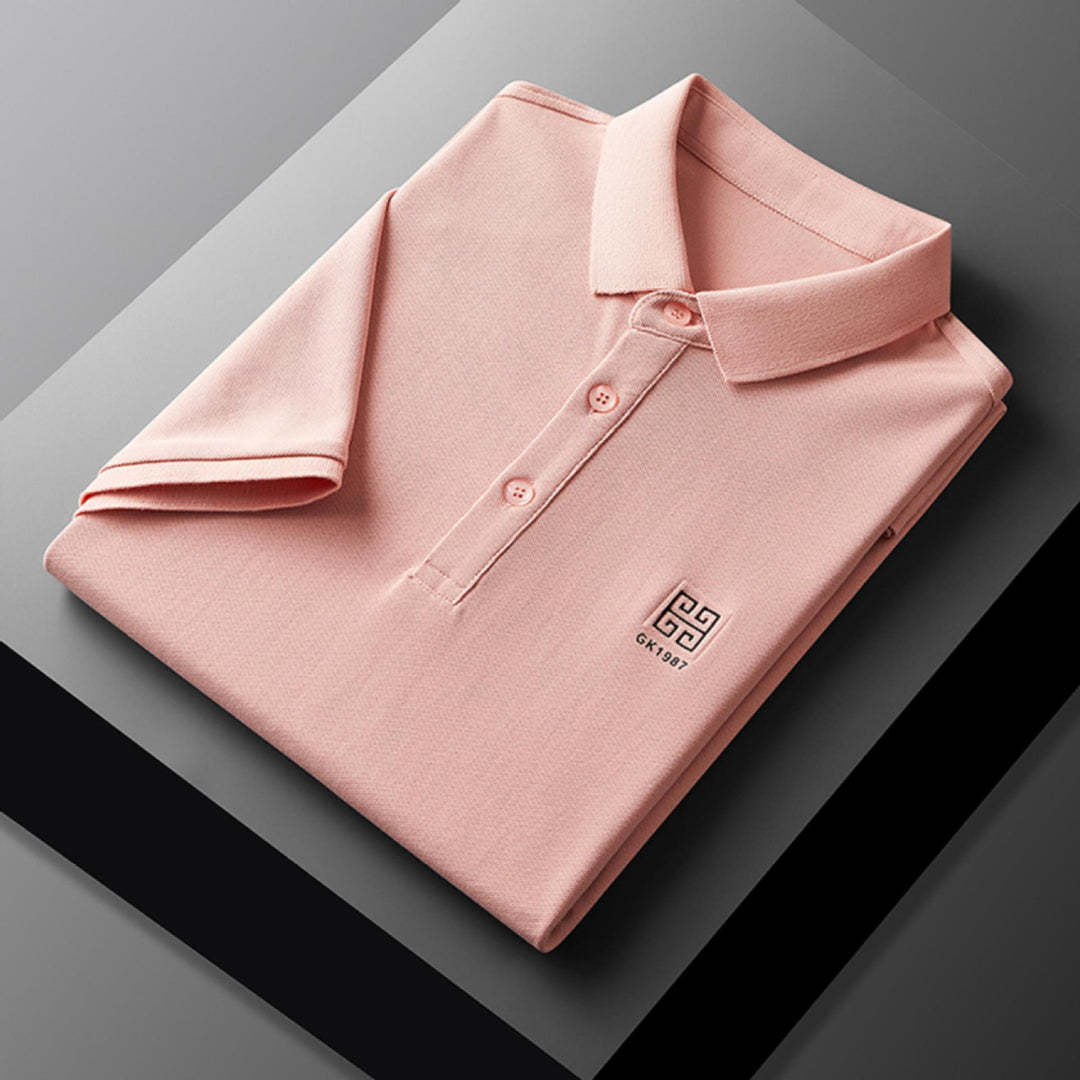 Herren klassisches Poloshirt mit feiner Piqué-Struktur und eleganten Details Aliams