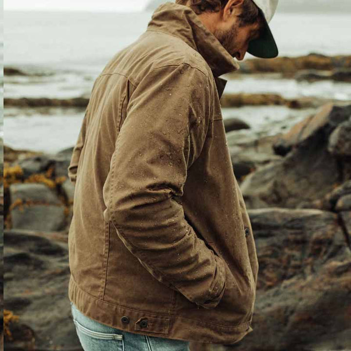 Herren wasserabweisende Casual-Jacke mit praktischen Brusttaschen Aliams