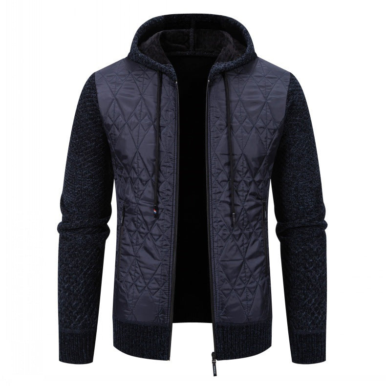 Herren gesteppte Übergangsjacke mit hohem Kragen und modernem Design Aliams