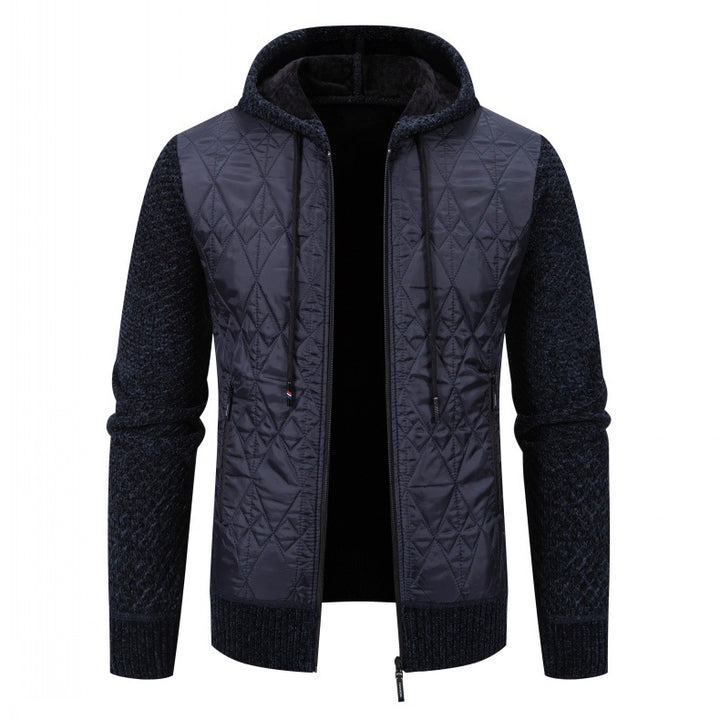 Herren gesteppte Übergangsjacke mit hohem Kragen und modernem Design Aliams