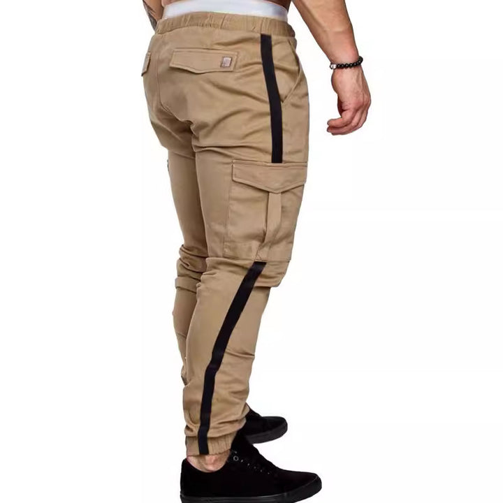 Herren Cargo-Hose mit elastischem Bund und vielseitigen Seitentaschen Aliams