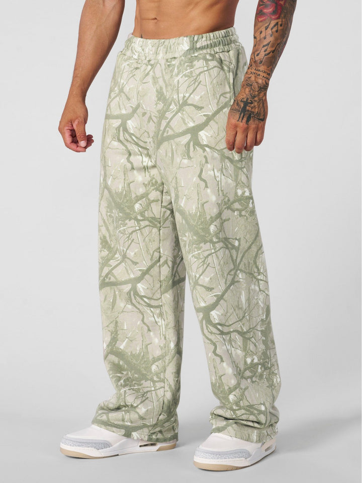 Herren Cargohose im lässigen Camouflage-Look mit praktischem Elastikbund Aliams