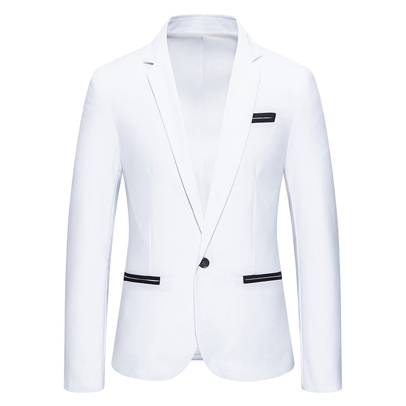 Herren eleganter Blazer mit modischem Schnitt und feinen Akzenten Aliams