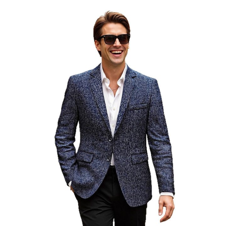 Herren eleganter strukturierter Blazer mit modischem Design und hochwertigen Materialien Aliams