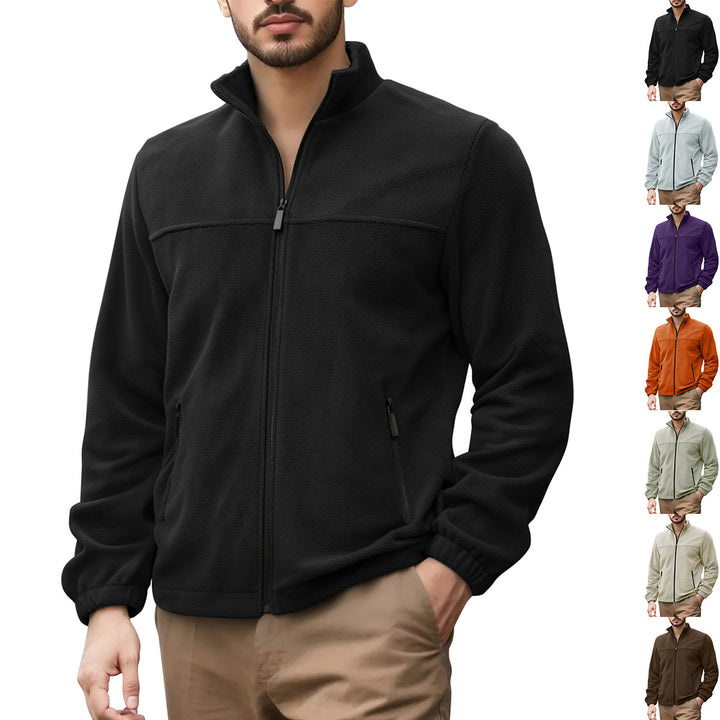 Herren Fleecejacke mit hohem Kragen Aliams