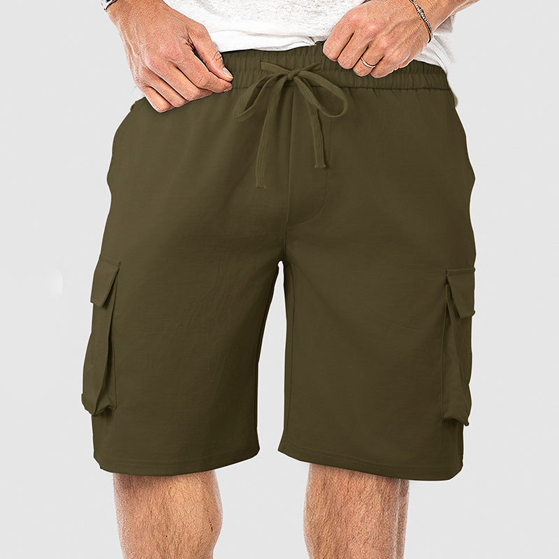 Herren Cargo-Shorts mit elastischem Bund und praktischem Taschen-Design Aliams