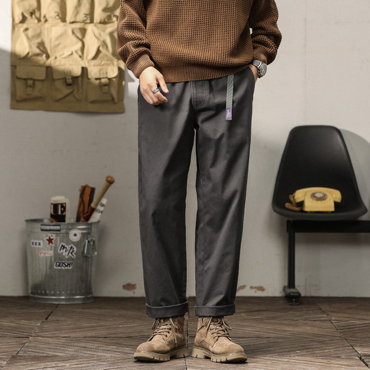 Herren Relaxed Fit Chino-Hose mit praktischen Taschen Aliams