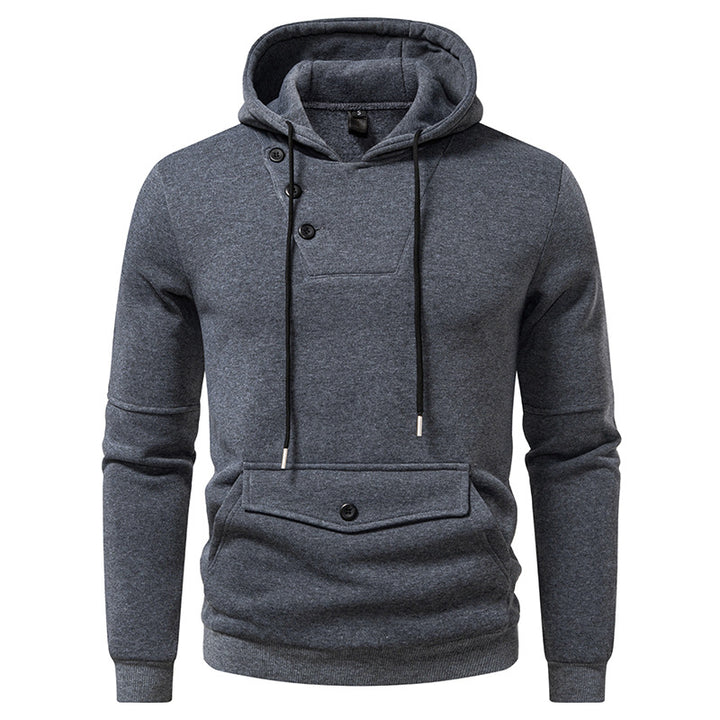 Herren Stylische Kapuzenpullover mit Knopfdetails Aliams