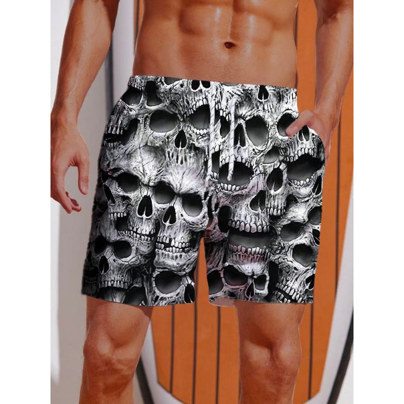 Herren Grafik Psychedelischer Druck Badehose Aliams