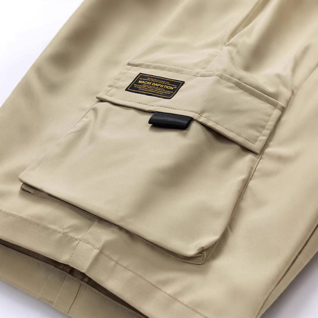Herren Cargo-Shorts mit elastischem Bund und praktischen Taschen Aliams