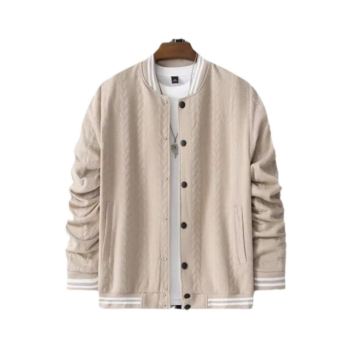 Herren Sportliche Übergangsjacke mit dekorativen Streifen und praktischen Taschen Aliams