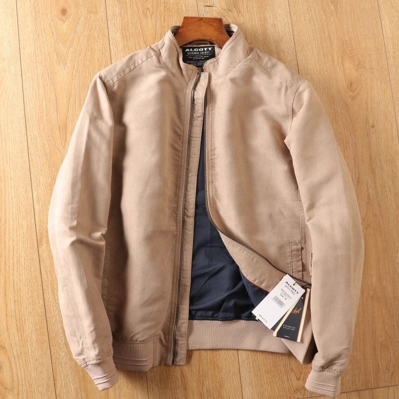 Herren casual lässige Outdoorjacke mit weichem Obermaterial und praktischen Taschen Hedi-Mode