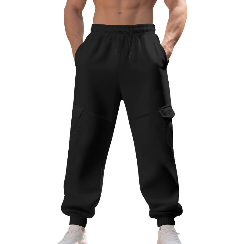 Herren Cargo-Jogginghose mit funktionalen Taschen und elastischem Bund Aliams