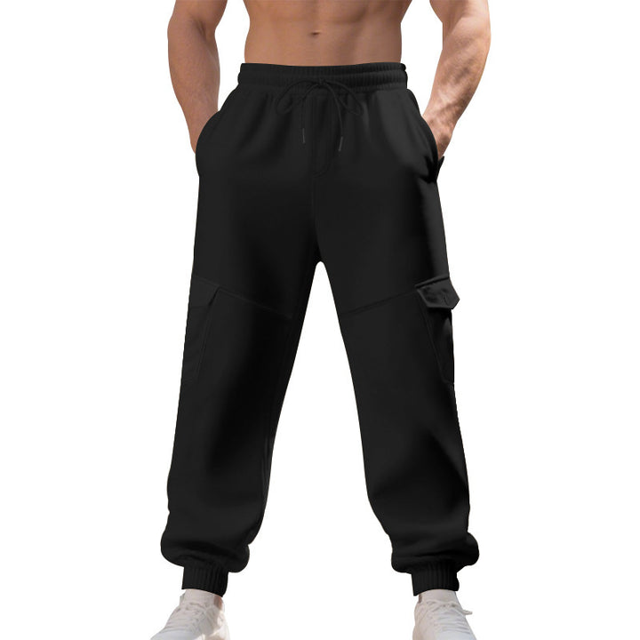 Herren Cargo-Jogginghose mit funktionalen Taschen und elastischem Bund Aliams