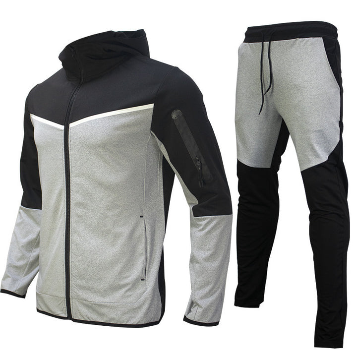 Herren Funktionsanzug mit atmungsaktiver Jacke und elastischer Hose Aliams