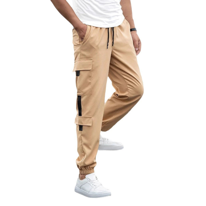 Herren Cargo-Hose mit funktionalen Taschen und elastischem Bund Aliams