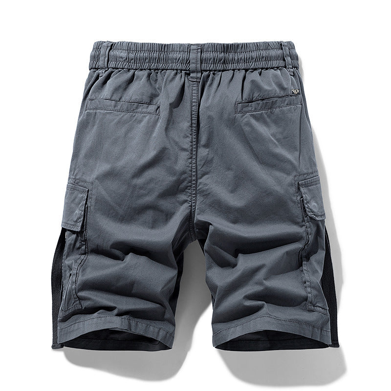 Herren Cargoshorts mit elastischem Bund und multifunktionalen Seitentaschen Aliams