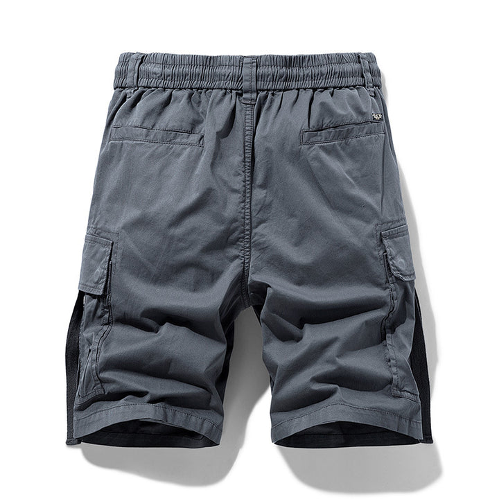 Herren Cargoshorts mit elastischem Bund und multifunktionalen Seitentaschen Aliams