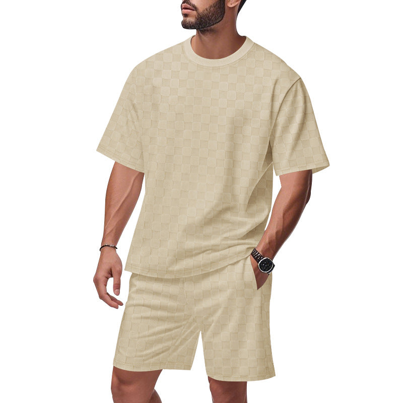 Herren Sportliches T-Shirt und Shorts Set Aliams